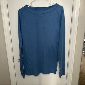 We The Free Sky Blue Knit Top